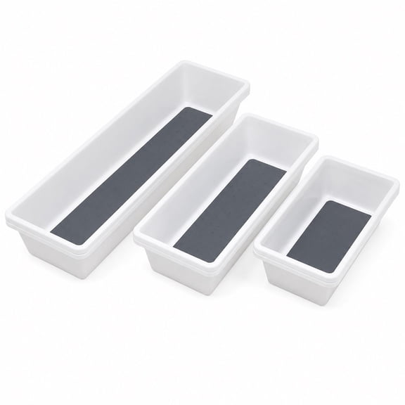 Handy Housewares Multi-Purpose Shelf or Drawer Organizer Trays, Set of 6 Assorted Sizes