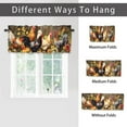 thumbnail image 6 of Rooste Window Curtain Valance American Western Farm Watercolor Sunflower and Chicken Window Valance for Living Room Bedroom, Kitchen Valance Rod Pocket Window Curtain 54 by 18 in, 1 Panel, 6 of 6