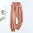 thumbnail image 2 of FAIWAD Women's Comfy Pajama Pants Casual Stretch Elastic High Waist Pant Drawstring Lounge Wide Leg Pants, 2 of 3