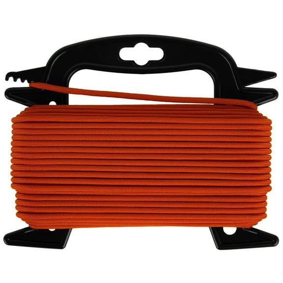 Golberg - 750 Mil-Spec Paracord Wrapped on Winder – SPEC Type IV Rope – Great for Outdoors, Hunting, Kayaking, Survival Situation – 100 Feet - International Orange