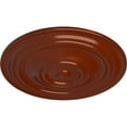 thumbnail image 3 of 31 1/2"OD x 2 1/2"P Traditional Ceiling Medallion (Fits Canopies up to 8 1/4"), Hand-Painted Firebrick, 3 of 6