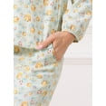 thumbnail image 5 of DARING DIVA Pajamas Long Sleeves Cotton Button Down U Neck Set XS Green Floral, 5 of 6