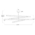 thumbnail image 2 of Regina Andrew 16-1363 Wick 8 Light 56" Wide Led Linear Chandelier - Nickel, 2 of 7