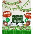 thumbnail image 7 of Football Theme Party Supplies - Including Plates, Cups, Napkins, Tablecloth, Tableware, Straws, Cake Topper, Balloons, Banner for Game Day and Football Birthday Decorations, Serves 20, 7 of 7