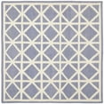 thumbnail image 4 of Safavieh Dhurries Hand-Woven Wool Purple/Ivory Area Rug, 4 of 4