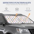 thumbnail image 4 of Balery 2 Piece Cute Dog Car Windshield Sun Shade|Foldable Front Windshield Shade for Car Front Window for Most Sedans SUV Truck-Large, 4 of 7