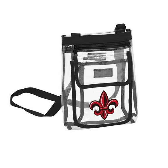 Logo Brands 164-66P LA Lafayette Gameday Clear Crossbody