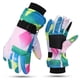 thumbnail image 4 of Guantes de esquí de tres capas de algodón con forro polar, gruesos, antideslizantes, cálidos, resistentes al frío y al viento, para hombre y mujer, para invierno, 4 of 6