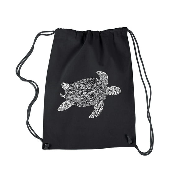 LA Pop Art Drawstring Backpack - Turtle