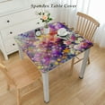thumbnail image 2 of nygtbtfer Spring Watercolor Flower Blossom  Table ,Fitted Tablecloth for Table Washable Elastic Stretch Patio Tablecloths,Pastoral Gradient Floral Art Table Cloth for Cocktail Wedding, 2 of 7