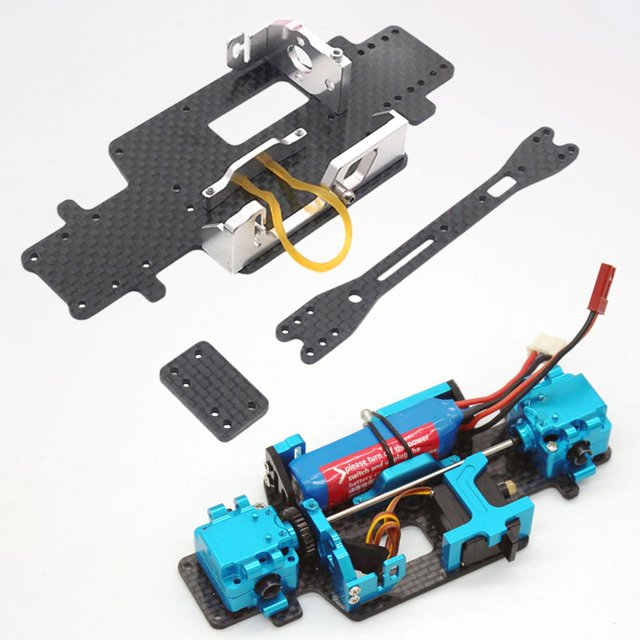 Accesorios de piezas de actualización de repuesto de licencia inferior con telemando con asiento fijo de motor para accesorios de piezas Hugo Piezas de coches RC