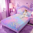 thumbnail image 3 of meiyoeat Pastel Rainbow Leopard Print Bed Sheets,Colorful Animal Pattern Full Size Sheets For Girl,4-Piece,1 Flat Sheet,1 Fitted Sheet and 2 Pillowcases, 3 of 6