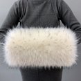 thumbnail image 3 of Guantes de pelo de mapache gruesos para invierno, calentadores de manos de piel sintética de felpa, fundas de almohada cálidas para calentar las manos, fundas para jaulas de manos, fundas cálidas, 3 of 5