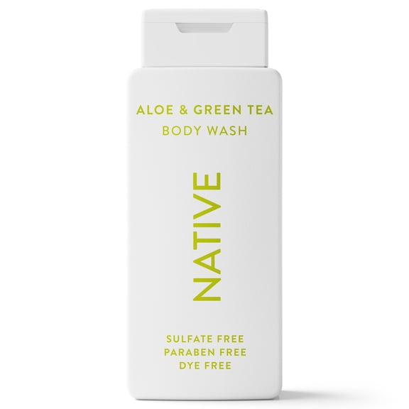 Native Body Wash, Aloe & Green Tea, Sulfate Free, for Women & Men, 18 fl oz