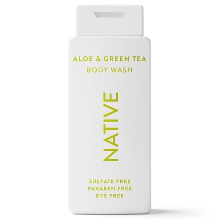 Native Body Wash  Aloe & Green Tea  Sulfate Free  for Women & Men  18 fl oz