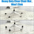thumbnail image 4 of Placoot 48" x 36" Office Chair Mat for Carpeted Floors, 10 pounds Heavy Duty Crystal Clear Desk Chair Mat, Can be Used on Carpet or Hard Floor, 4 of 7
