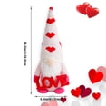 thumbnail image 3 of FAMTKT Valentines Day Decor New Valentine's Day Sequin Doll Cute No Face Elderly Love Hat Dwarf Standing Doll Decoration Valentines Day Gifts, 3 of 6