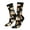 3 Black, variant on Flower Fox Crew Socks for Men & Women, Breathable Casual Athletic Ankle Socks