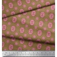 thumbnail image 2 of Soimoi Poly Georgette Fabric Dot & Floral Artistic Fabric Prints by Yard 52 Inch Wide, 2 of 5