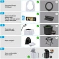 thumbnail image 6 of Portable Camp Toilet With Removable Paper Holder for Travel,Includes Waste Bag and Waterproof Storage Bag, 14"D x 12"W x 15"H, Bear Up To 450-500Lbs, 6 of 6