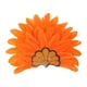 thumbnail image 4 of Sombrero de jefe indio, tocado de plumas, diadema para disfraz de adulto para fiesta y espectáculo. Naranja, 4 of 9