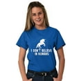 thumbnail image 4 of I Dont Believe in Humans Unicorn Women's Graphic T Shirt Tees Brisco Brands M, 4 of 6