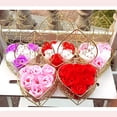 thumbnail image 2 of 6 cestas de hierro huecas con forma de corazón para jabón, rosas, adornos para el día de la boda, flores artificiales, regalo de cumpleaños, 2 of 6