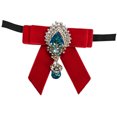 thumbnail image 3 of Pajarita Atada Previamente Del Banquete de Boda de Los Hombres de La Moda, Ajustable - Rojo, Tamaño libre Sunnimix Corbata masculina, 3 of 7