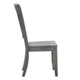 thumbnail image 4 of Weston Home Farmhouse Slat Back Wood Dining Chairs, Set of 2, Antique Grey Finish, 4 of 8