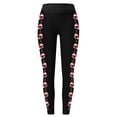 thumbnail image 4 of Gibobby leggins estampados Mujer Pantalones de yoga ajustados estampado copa de navideña Negro S, 4 of 5