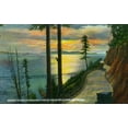 thumbnail image 1 of Bellingham, Washington, Sunset View from Chuckanut Drive, near Bellingham (12x18 Wall Art Poster, Room Decor), 1 of 3