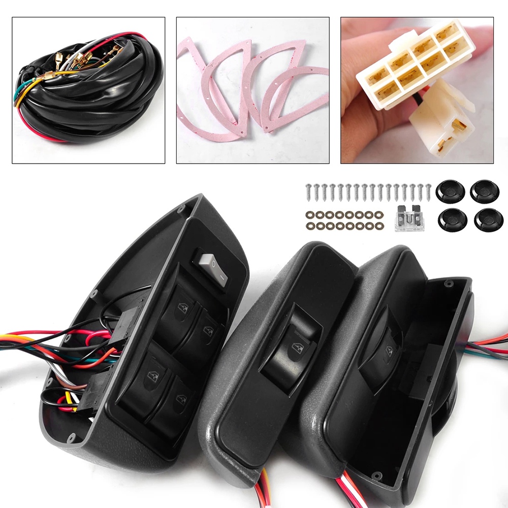 Car universal window switch 12V Car Universal Crescent Power Window