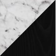thumbnail image 4 of Convenience Concepts American Heritage Baldwin 1 Drawer End Table with Shelf , White Faux Marble Top & Black Frame, 4 of 4