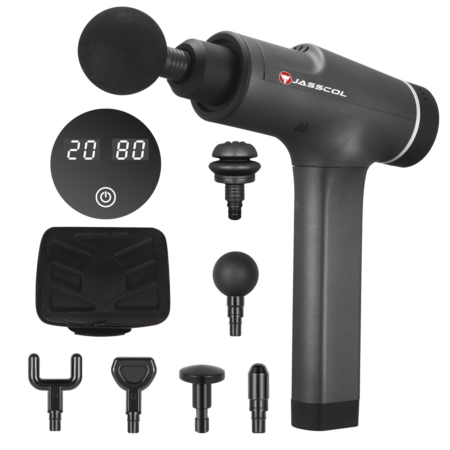 Photo 1 of Jasscol Muscle Massage Gun Portable Handheld Deep Tissue Massager for Trigger Points and Muscle Recovery, Black(FACTORY SEALED)