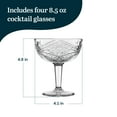 thumbnail image 2 of Libbey Hobstar Champagne Coupes, Timeless Bar Glasses, Dishwasher Safe Cocktail Glasses Set of 4 for Beverages, Mixed Drinks and More, 2 of 2