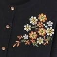 thumbnail image 4 of QUINDOS Womens Cardigan Sweaters Women's Coat Knitted Cardigan Floral Print Design Outerwear Tops Women's Long Sleeves, 4 of 9