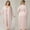 Pink, variant on Ladies Pajamas Solid Fashion Plus Size Silk Robe and Halter Dress 2-Piece Matching Pajamas Sets 3XL