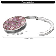 Fashionable Folding Purse Hook Suitable for Various Setting Sturdy Zines Alloy Designs Protects Bags From Damage