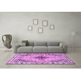 thumbnail image 3 of Ahgly Company Indoor Square Persian Purple Traditional Area Rugs, 7' Square, 3 of 4
