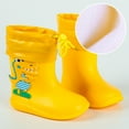 thumbnail image 2 of XIYON Toddler Rain Boots Non Slip Lightweight Short Ankle Boots For Boys Girls Toddler Outdoor Play Daily Wear 2-3 Years, 2 of 2