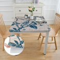 thumbnail image 2 of BANET  Rectangle Tablecloth , Linen Farmhouse Tablecloth Waterproof Decorative Fabric Table Cloth for Kitchen Party Floral Tablecloth for  Table Blue and Grey Tablecloth white, 2 of 7