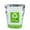 Green/11.75"/10 Count, variant on Cater Tek Green and Silver Plastic Thermal Bag - Insulated - 11 3/4" x 6" x 15" - 10 count box