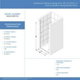 thumbnail image 5 of Alliance Swing 33 - 34 in. W x 72 5/8 in. H Semi-Frameless Swing Shower Door in Brushed Nickel and Clear Glass, 5 of 5