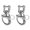 Silver 87mm, variant on Suodoka 2PCS Snap Shackle 316 Stainless Steel Quick Release High Strength Universal for Sailboat Rigging 128mm / 5.04 inches