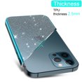 thumbnail image 3 of Crystal Bling Clear Case for iPhone 12 Pro Max 6.7" 2020, Allytech Slim TPU Back Luxury Sparkly Anti-Slip Shockproof Anti-Scratch Protective Girls Women Case for iPhone 12 Pro Max 2020(6.7 inch), Blue, 3 of 5