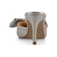thumbnail image 3 of Journee Womens Tiarra Mules Mid Stiletto Pointed Toe Evening Pumps, Widths Available, 3 of 8