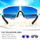 thumbnail image 5 of Gafas Deportivas Polarizadas Coloridas Espejo de Montar Gafas de Sol Al Aire Libre +Azul, 5 of 5