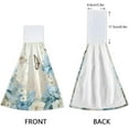 thumbnail image 4 of Coolnut Butterfly in Flowers Kitchen Towels, 2PCS Super Soft Absorbent Hanging Hang Towels or Dishcloths, Bathroom Hand Towels 12x17Inches Wash cloth, 4 of 7
