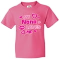 thumbnail image 3 of Inktastic Valentine's Day My Nana Loves Me Hearts and Lips Youth T-Shirt, 3 of 5