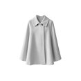 thumbnail image 5 of Zynoxe Womens Jackets With Buttons Classic Lapel Collar Winter Jackets for Women Loose Long Sleeve Mid‑Length Open Front Coat Versatile Solid Color Casual Outerwear Coat 2 Ways To Wear S, 5 of 10